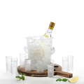 Tray Set of 8 Shot Glasses Ice Bucket